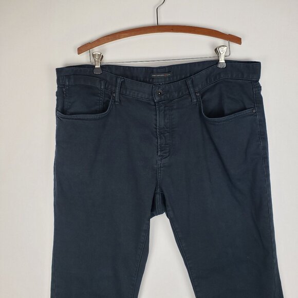 John Varvatos Bowery Slim Straight Jeans Washed Black 5-Pocket Pant Mens Size 38 - Picture 3 of 13